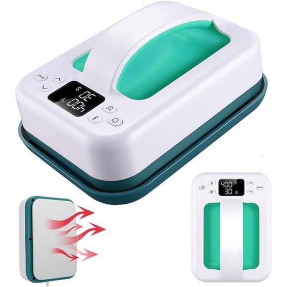 Legooin Heat Press Machine for T-Shirts, 7" × 5" Portable Fast Heat-up Mini Easy - Picture 1 of 6